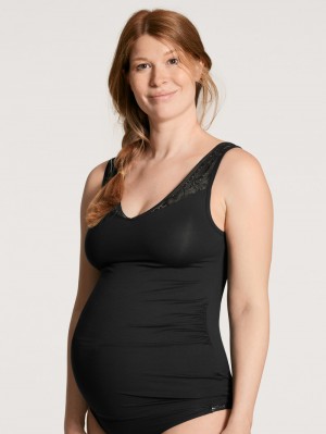 Biancheria Intima Donna Calida 100% Nature Mum Singlet, Cradle To Cradle Certified® Nere | 8176-ANEIH