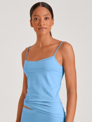 Biancheria Intima Donna Calida Cate Spaghetti Top Blu | 5810-KESDB