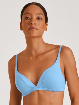 Biancheria Intima Donna Calida Cate Triangle Bra With Padding Blu | 5469-JICKU