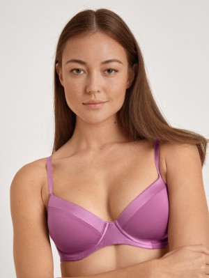 Biancheria Intima Donna Calida Cate T-shirt Bra Mulberry Mauve | 1592-JLEVP