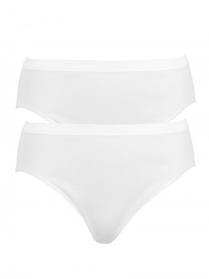 Biancheria Intima Donna Calida Classic Light Mini Brief 2pk Bianche | 0514-RCBQJ