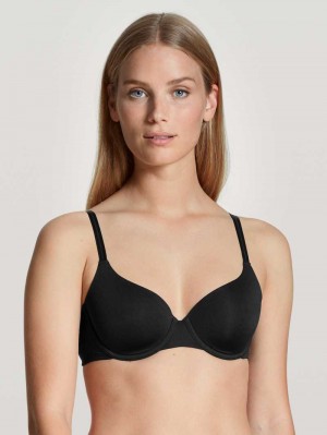 Biancheria Intima Donna Calida Eco Sense Bra With Underwiring Schwarz | 3870-LDTOQ