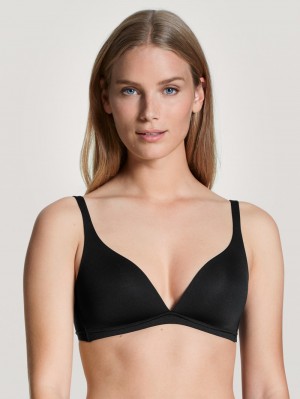 Biancheria Intima Donna Calida Eco Sense Soft Bra Schwarz | 0451-AKQWZ