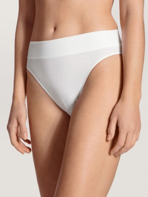 Biancheria Intima Donna Calida Elastic Brief, High Waist Weiss | 4210-RBVZO