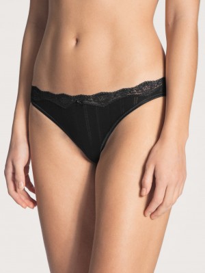 Biancheria Intima Donna Calida Etude Toujours Brief, Low Cut Schwarz | 9270-DCLAU