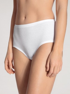 Biancheria Intima Donna Calida Iconics Midi Brief Weiss | 0318-CSLXJ