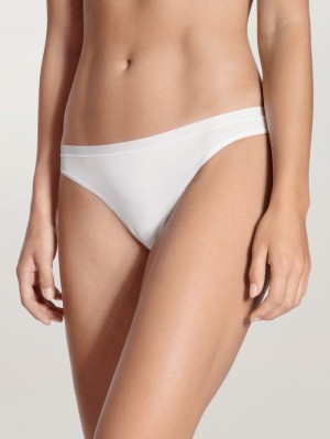 Biancheria Intima Donna Calida Natural Comfort String Weiss | 3421-LQYCM