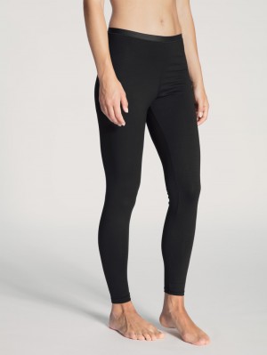 Biancheria Intima Donna Calida Natural Comfort Leggings Schwarz | 6783-YSLDA