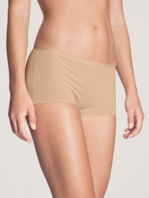 Biancheria Intima Donna Calida Natural Comfort Shorty Regular Cut Rosa | 4806-DUECM