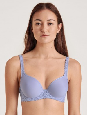 Biancheria Intima Donna Calida Natural Comfort Lace Spacer Bra Lavanda | 8356-SRQXM