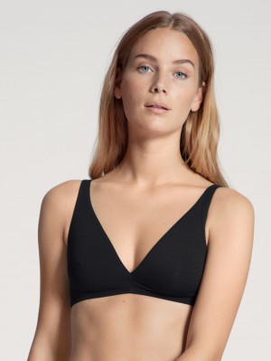 Biancheria Intima Donna Calida Natural Comfort Soft Bra Schwarz | 5914-IUFHC