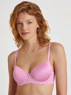 Biancheria Intima Donna Calida Sensual Secrets Underwired T-shirt Bra With Padding Rosa | 1608-VJXGL