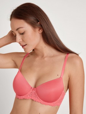 Biancheria Intima Donna Calida Sensual Secrets Underwired T-shirt Bra With Padding Rosa | 9380-BPOAF