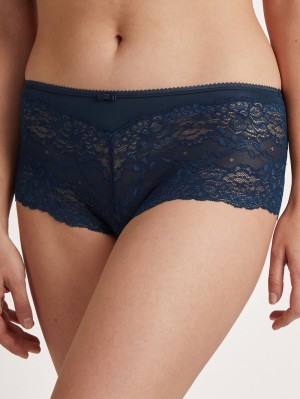 Biancheria Intima Donna Calida Sensual Secrets Shorty Regular Cut Blu | 2407-EXRMS