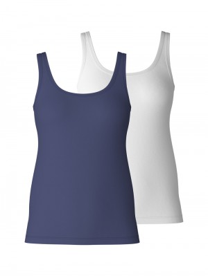 Biancheria Intima Donna Calida Special Tank Top, 2-pack Blu | 9842-IJYDZ