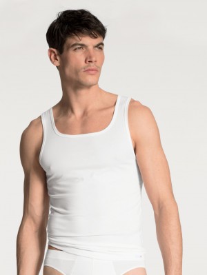 Biancheria Intima Uomo Calida Evolution Athletic Shirt Weiss | 3147-WKCVM