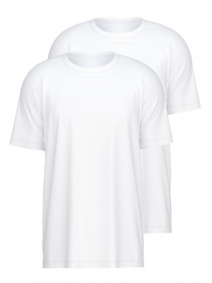 Biancheria Intima Uomo Calida Natural Benefit T-shirt, 2er-pack Weiss | 4130-TNYLM