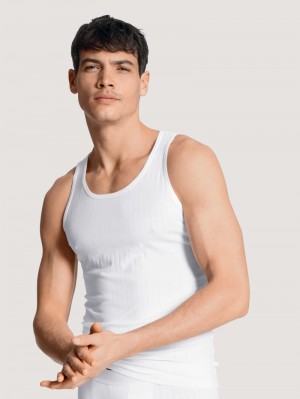 Biancheria Intima Uomo Calida Pure & Style Athletic Shirt Weiss | 0294-STCKJ