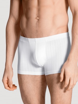 Biancheria Intima Uomo Calida Pure & Style Boxer Brief, Covered Waistband Weiss | 7936-YKUQH