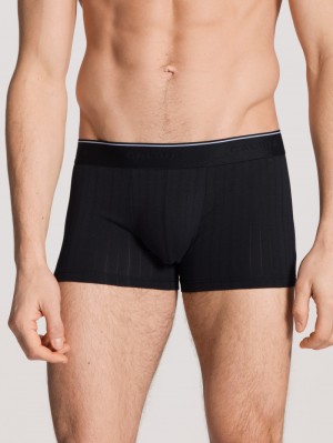 Biancheria Intima Uomo Calida Pure & Style Boxer Brief, Elastic Waistband Schwarz | 2615-YHUJB