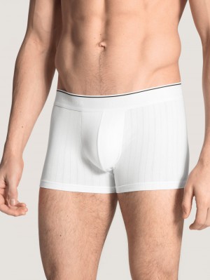 Biancheria Intima Uomo Calida Pure & Style Boxer Brief, Elastic Waistband Weiss | 2468-LVBGP