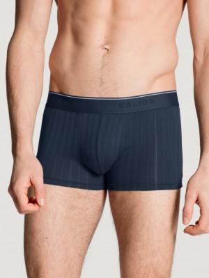 Biancheria Intima Uomo Calida Pure & Style Boxer Brief, Elastic Waistband Indaco | 9807-ALDUS