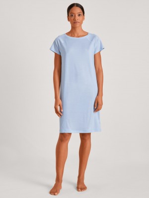 Deepsleepwear Donna Calida Dsw Cooling Sleepshirt Blu | 1549-ZYBLG