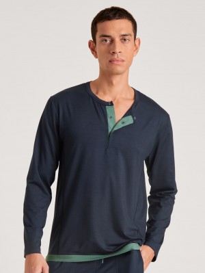 Deepsleepwear Uomo Calida Dsw Balancing Shirt Long-sleeve Corallo | 1637-GPBSW