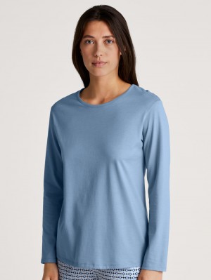 Loungewear Donna Calida Favourites Joy Shirt Long Sleeve Endless Sky | 0327-YAXGF