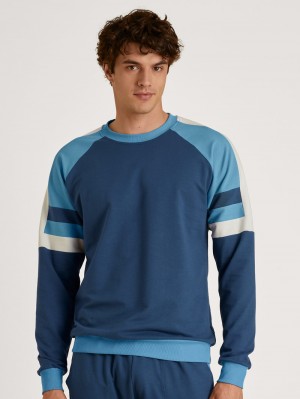 Loungewear Uomo Calida Circular Refresh Pullover Blu | 5472-BWXFI