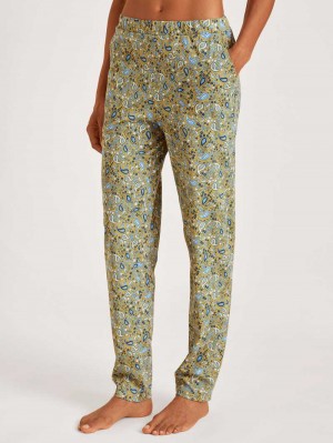 Pigiami Donna Calida Favourites Paisley Pants Gialle | 2641-DAEGO