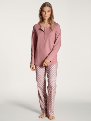 Pigiami Donna Calida Lovely Nights Pyjama Rosa | 2894-MCZGV