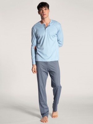 Pigiami Uomo Calida Relax Choice Pyjama Blu | 1972-ZXLKG