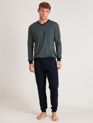 Pigiami Uomo Calida Relax Streamline Pyjama With Cuff Corallo | 8605-OAFMN