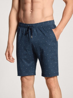 Pigiami Uomo Calida Remix Basic Sleep Bermudas Blu | 7413-YMPJE