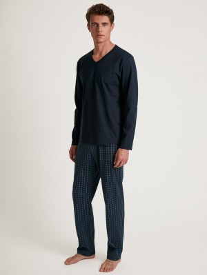 Pigiami Uomo Calida Special Pyjama Blu | 9163-LSPMG