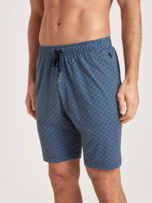 Pigiami Uomo Calida Special Shorts Blu | 3754-KNTDU