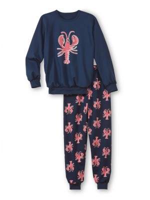 Pyjama Bambino Calida Kids Lobster Pyjama With Cuff Blu | 9471-QXPFS