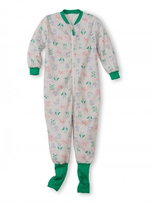 Pyjama Bambino Calida Toddlers Puppy Jumpsuit Verdi | 4279-MKCIO