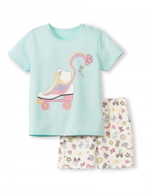 Pyjama Bambino Calida Toddlers Skates Short Pyjama Blu | 5831-AFTQP