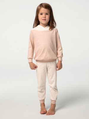 Pyjama Bambino Calida Toddlers Youngster Pyjama With Cuff Rosa | 7896-CRNQD