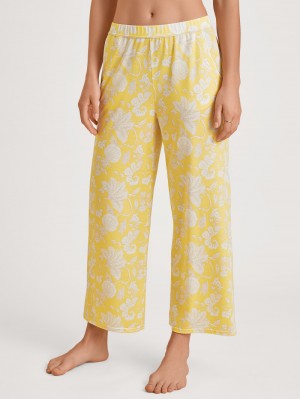 Summer Oufits Donna Calida Favourites Light 7/8 Pants Gialle | 6840-FGAIP