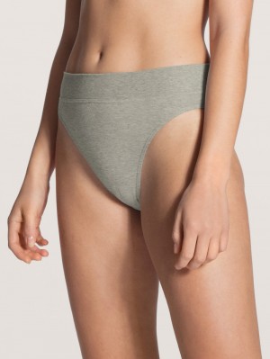 Yoga Donna Calida Elastic Brief, High Waist Stein Meliert | 2149-AGYTJ