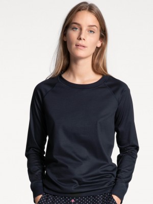 Yoga Donna Calida Favourites Dreams Shirt Long Sleeve Corallo Blu | 0921-EKABU