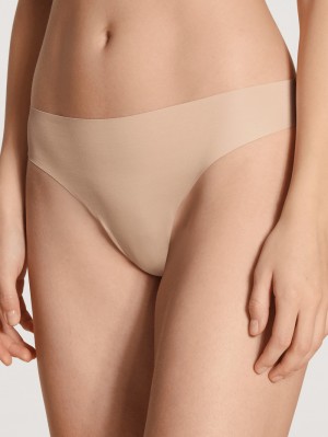 Yoga Donna Calida Natural Skin String Rosa | 5284-KSVZH