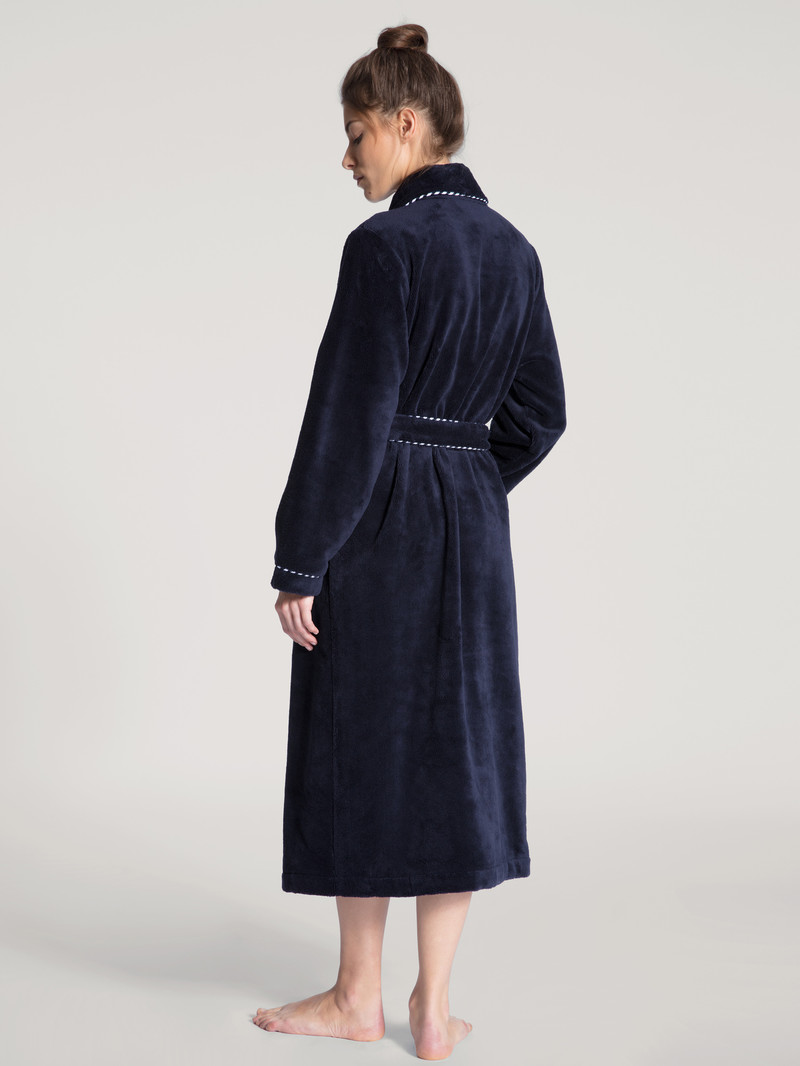 Bathrobes Donna Calida Cosy Shower Bathrobe Corallo Blu | 4069-MUFST