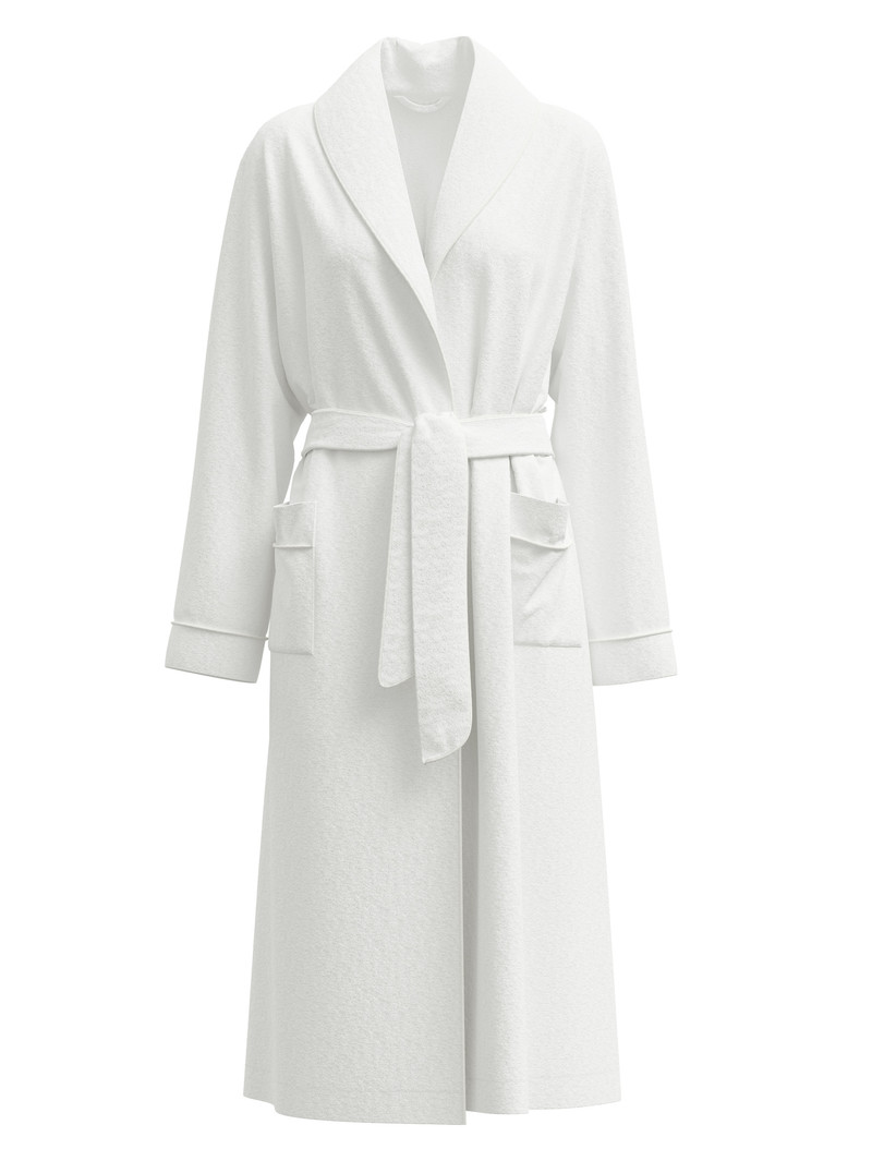 Bathrobes Donna Calida Cosy Shower Bathrobe Bianche | 8627-INTVQ