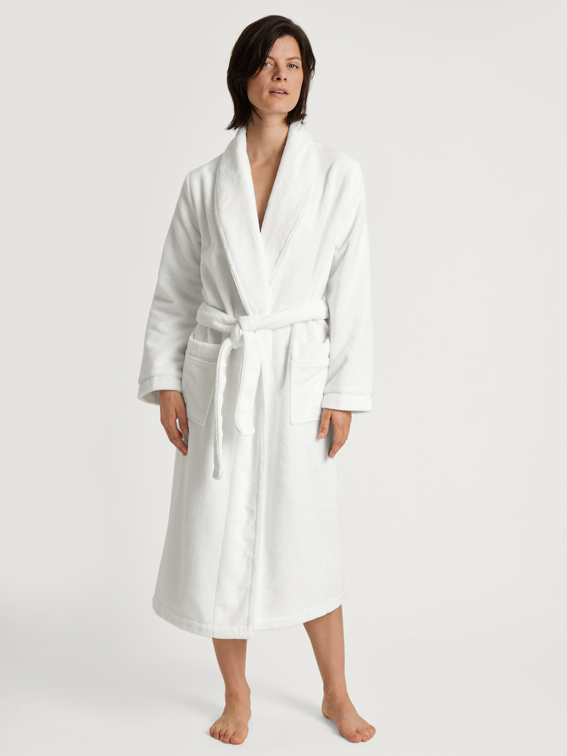 Bathrobes Donna Calida Cosy Shower Bathrobe Bianche | 8627-INTVQ