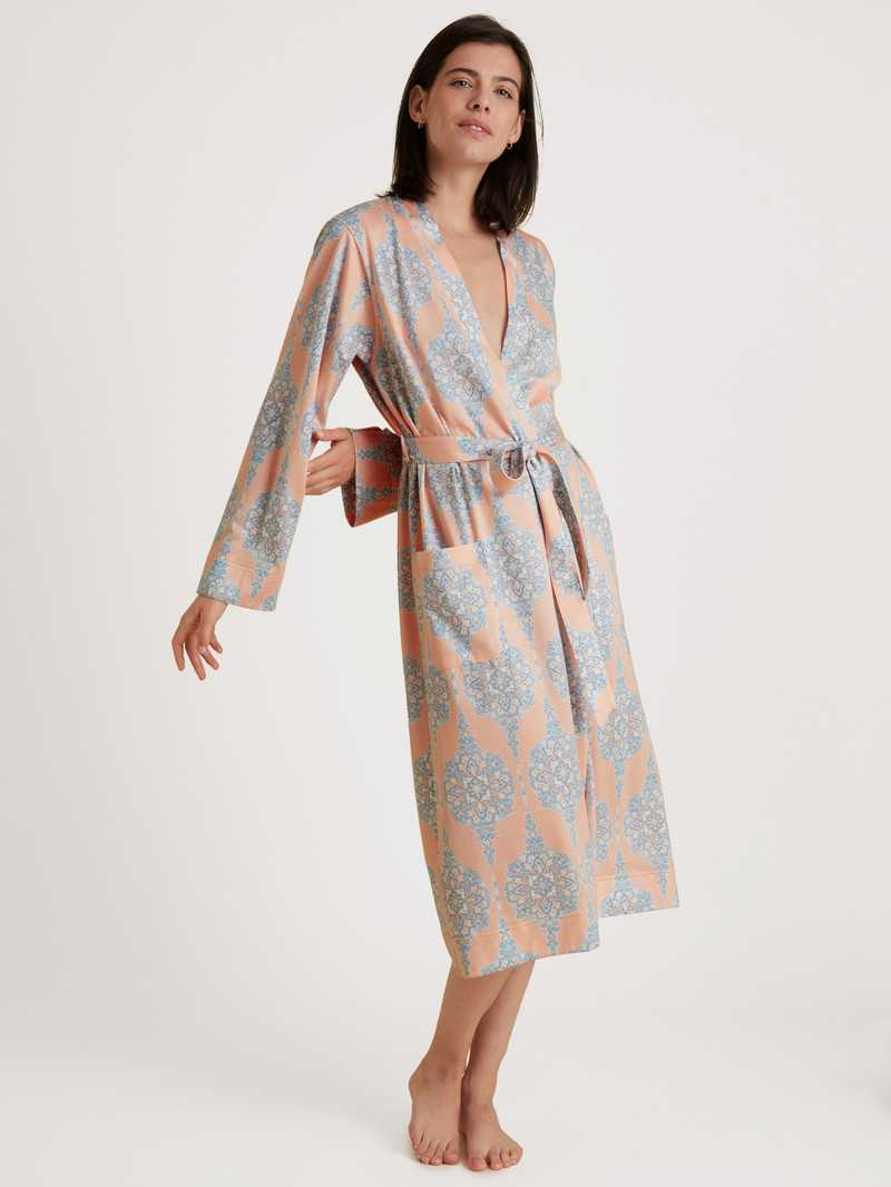 Bathrobes Donna Calida Favourites Balance Kimono, Length 120cm Peach Parfait | 0438-VGBQE