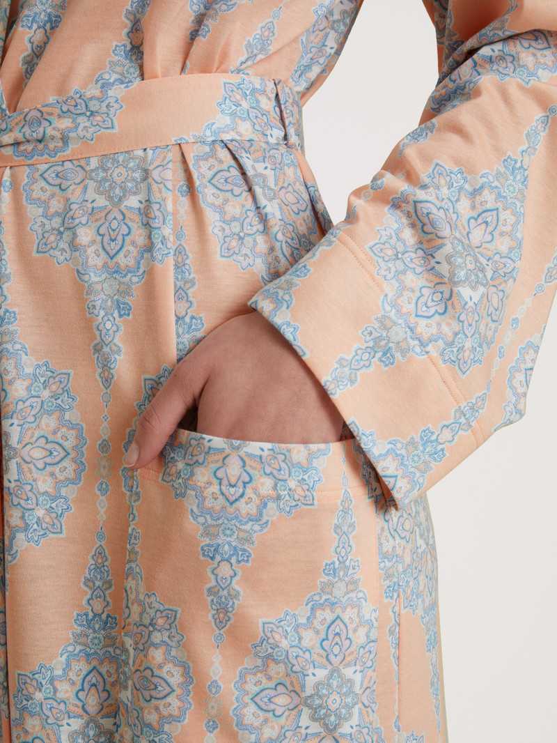 Bathrobes Donna Calida Favourites Balance Kimono, Length 120cm Peach Parfait | 0438-VGBQE